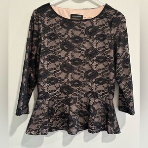 Black lace women’s top.